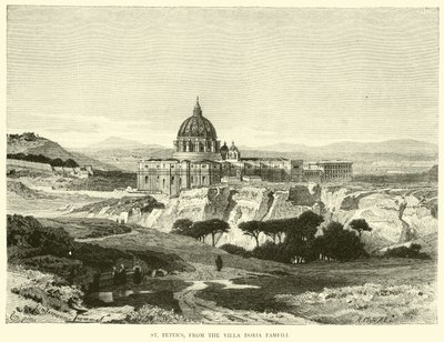 Saint-Pierre, depuis la Villa Doria Pamfili - English School