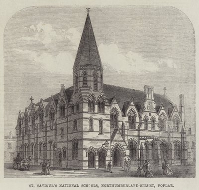Écoles nationales de St Saviour, Northumberland-Street, Poplar (gravure) - English School