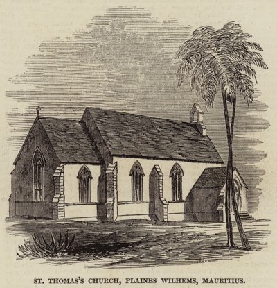 Église Saint-Thomas, Plaines Wilhems, Maurice (gravure) - English School