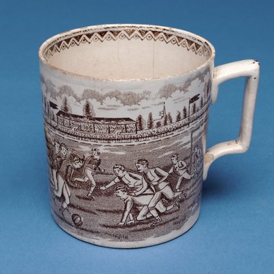 Chope Staffordshire avec transfert sépia d
