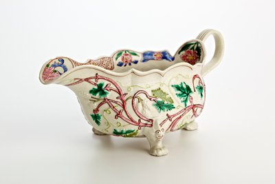 Saucière de Staffordshire, vers 1760 - English School