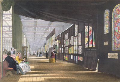 Galerie de vitraux, de Dickinsons Comprehensive Pictures of the Great Exhibition of 1851, publié en 1854 - English School