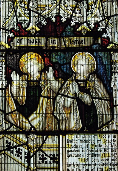 Vitrail dédié à Janetta, 7e Duchesse de Rutland, Transept Sud - English School