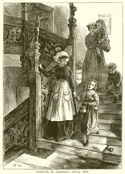 Escalier de la maison Cromwell, 1876 - English School