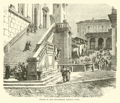 Escaliers du Palais sénatorial, Rome - English School