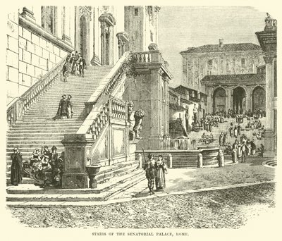 Escaliers du Palais sénatorial, Rome - English School
