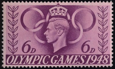Timbre commémorant les Jeux Olympiques de Londres 1948 - English School