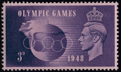 Timbre commémorant les Jeux olympiques de Londres de 1948 - English School