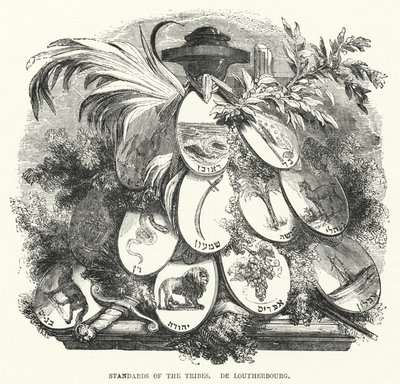 Étendards des tribus, De Loutherbourg (gravure) - English School