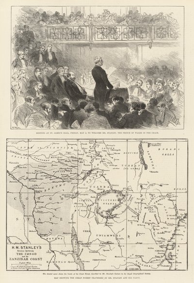 Conférence de Stanley à la Royal Geographical Society - English School