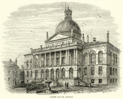 State House, Boston (gravure) - English School