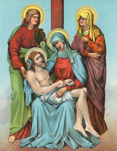 Station XIII Christ est descendu de la croix - English School
