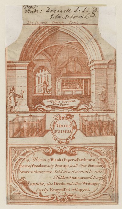 Papetiers, carte de visite - English School