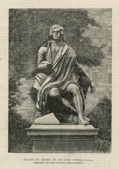 Statue de Burns, par Sir John Steell - English School