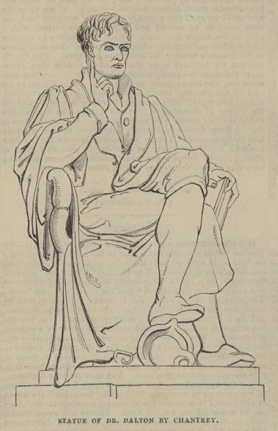Statue du Dr Dalton par Chantrey - English School