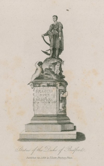 Statue de Frances, duc de Bedford, à Russell Square, Londres - English School