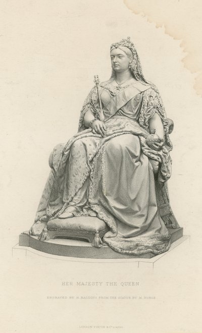 Statue de Sa Majesté la Reine - English School