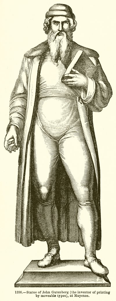 Statue de Johannes Gutenberg - English School