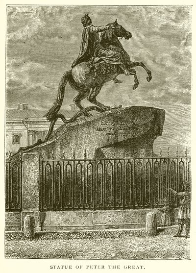 Statue de Pierre le Grand - English School