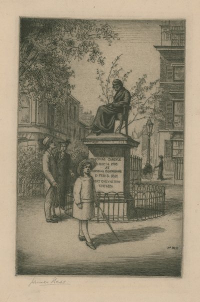 Statue de Thomas Carlyle - English School