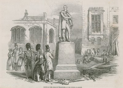 Statue du duc de Wellington à la Tour de Londres - English School