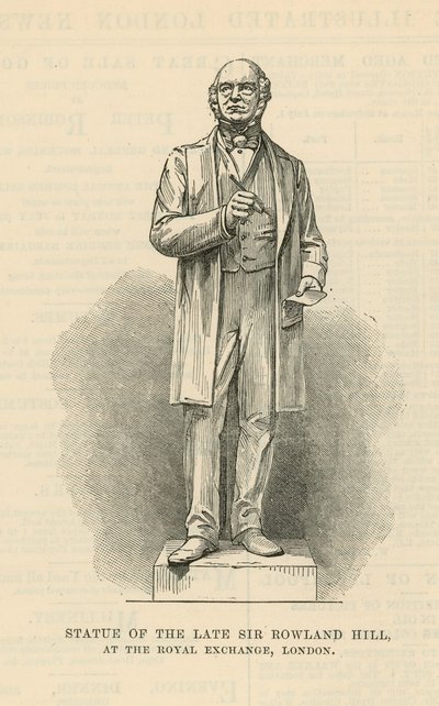 Statue du défunt Sir Rowland Hill - English School