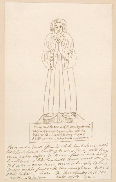 Statue, tombe de Thomas Lymington - English School