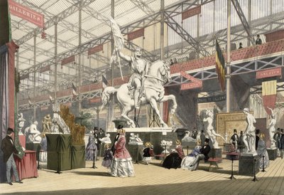 Statues dans la section belge de la Grande Exposition de 1851, de 