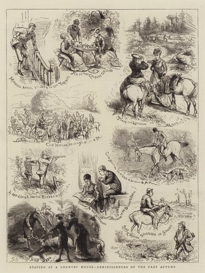 Séjour dans une maison de campagne, souvenirs de l