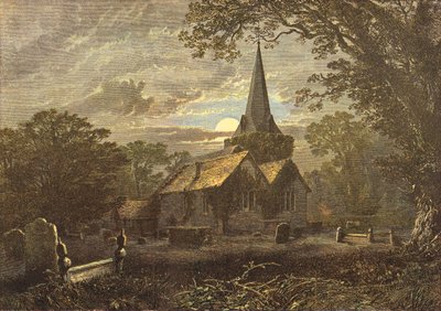 Cimetière de Stoke Poges, scène de l