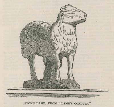 Agneau en pierre de Lambs Conduit - English School