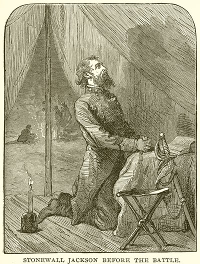 Stonewall Jackson avant la bataille - English School