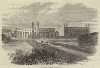 Collège de Stonyhurst, Lancashire (gravure) - English School