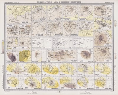 Tempête et vents, Asie et hémisphère sud - English School