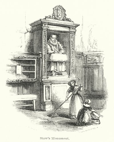 Monument de Stow (gravure) - English School