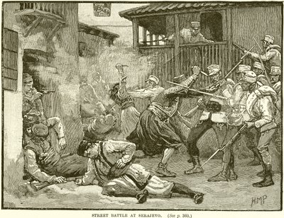 Bataille de rue à Sarajevo - English School