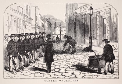 Les ordonnances de rue, illustration de London Labour and London Poor par Henry Mayhew, pub. 1862 - English School