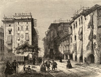 Rue à Barcelone, illustration de 