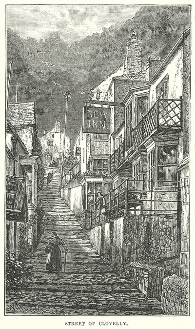 Rue de Clovelly (gravure) - English School