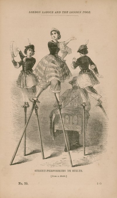 Artistes de rue sur échasses - English School