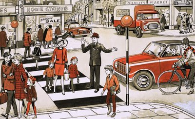 Scène de rue. Trouvez les erreurs - English School