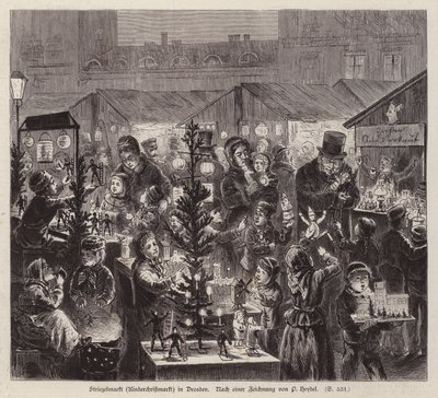 Marché de Noël Striezelmarkt, Dresde, Allemagne - English School