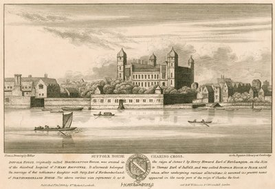 Suffolk House (plus tard Northampton House et Northumberland House), Charing Cross, Londres - English School
