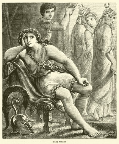 Achille boudeur (gravure) - English School