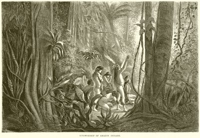Adoration du soleil par les Indiens d