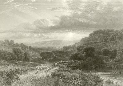 Coucher de soleil dans le Sussex - English School