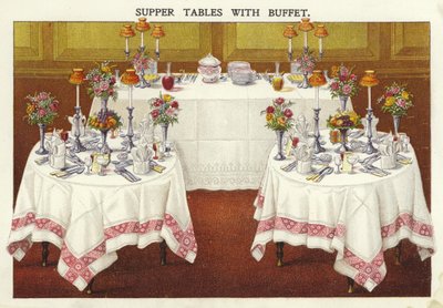 Tables de souper avec buffet - English School