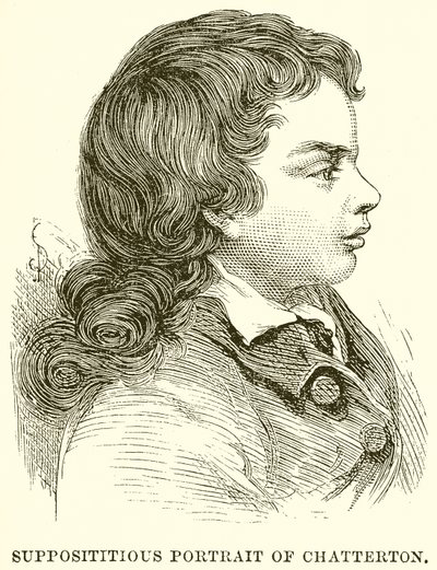 Portrait supposé de Chatterton - English School