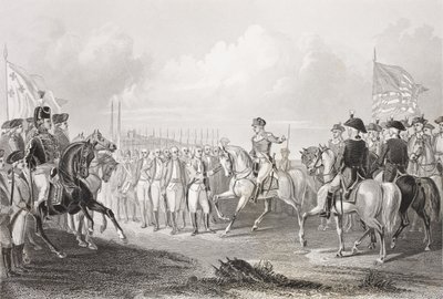 Reddition de Lord Cornwallis à York Town, Virginie, 19 octobre 1781, de 