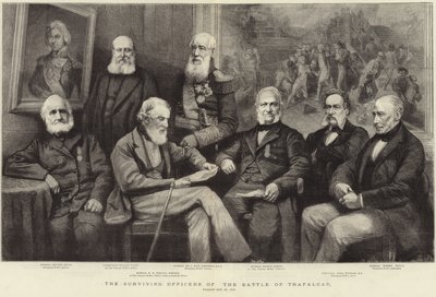 Officiers survivants de la bataille de Trafalgar - English School